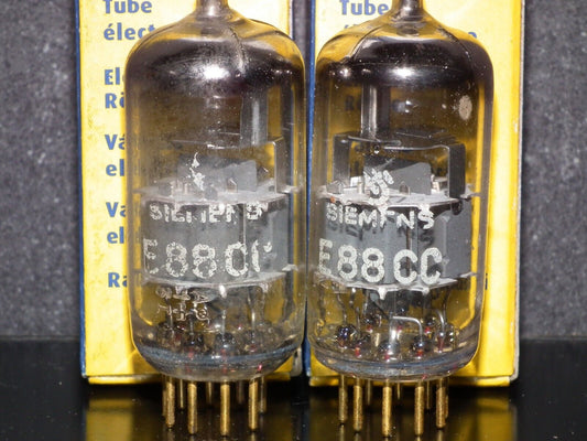 Platinum Matched Pair Siemens E88CC Used Tested NOS GRAY SHIELD A01 MP6