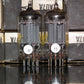 12AU7A Sylvania ECC82 NOS NIB platinum matched pair Long Plates Big O Getter Yel