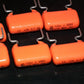 Four (4psc) vintage NOS MKP capacitors 120nF 400V Philips Polypropylene Film 479