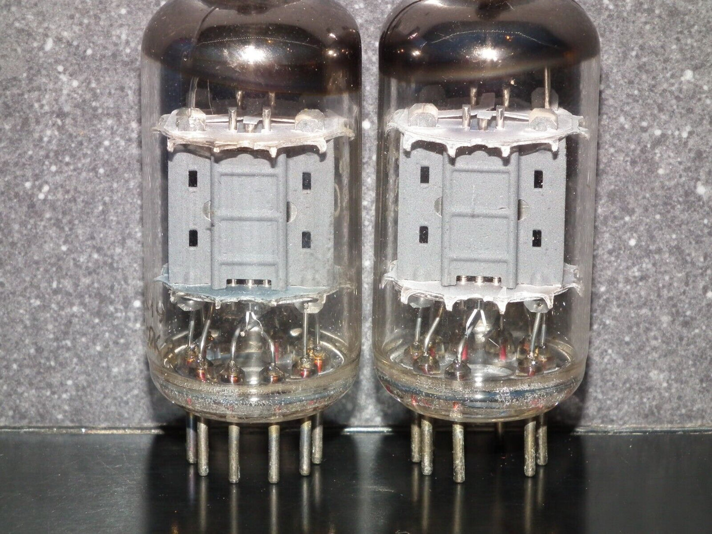 Pair (2pcs) ECC82 12AU7 Philips Heerlen Delta codes Used tested 90% of NOS Value