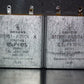 Two vintage Siemens PIO capacitors 0.5uF 250V Klangfilm Made in Germany in 60s