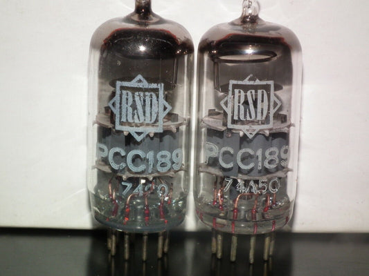 Platinum Matched Pair PCC189 RSD 7DJ8 NOS NIB Variable Mu Compressor Vacuum Tube
