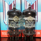 Genuine Telefunken Platinum Matched Pair 5654 EF95 NOS diamond bottom Little Dot