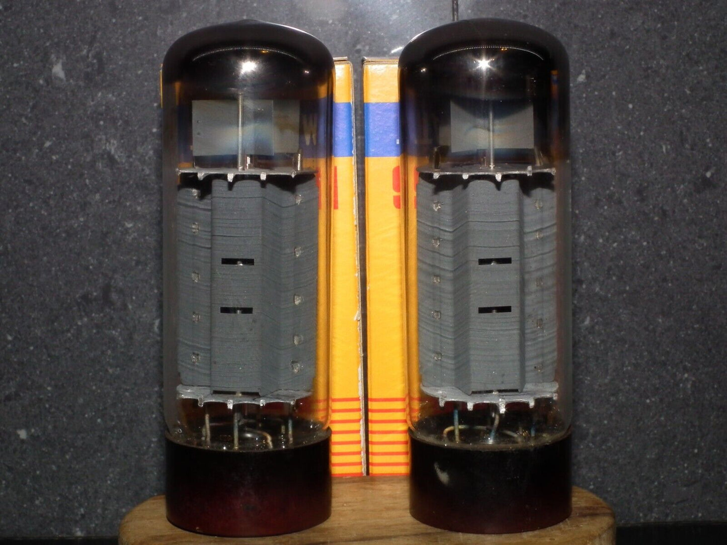 EL34 6CA7 Tesla Czechoslovakia Platinum Matched Pair Tested NOS