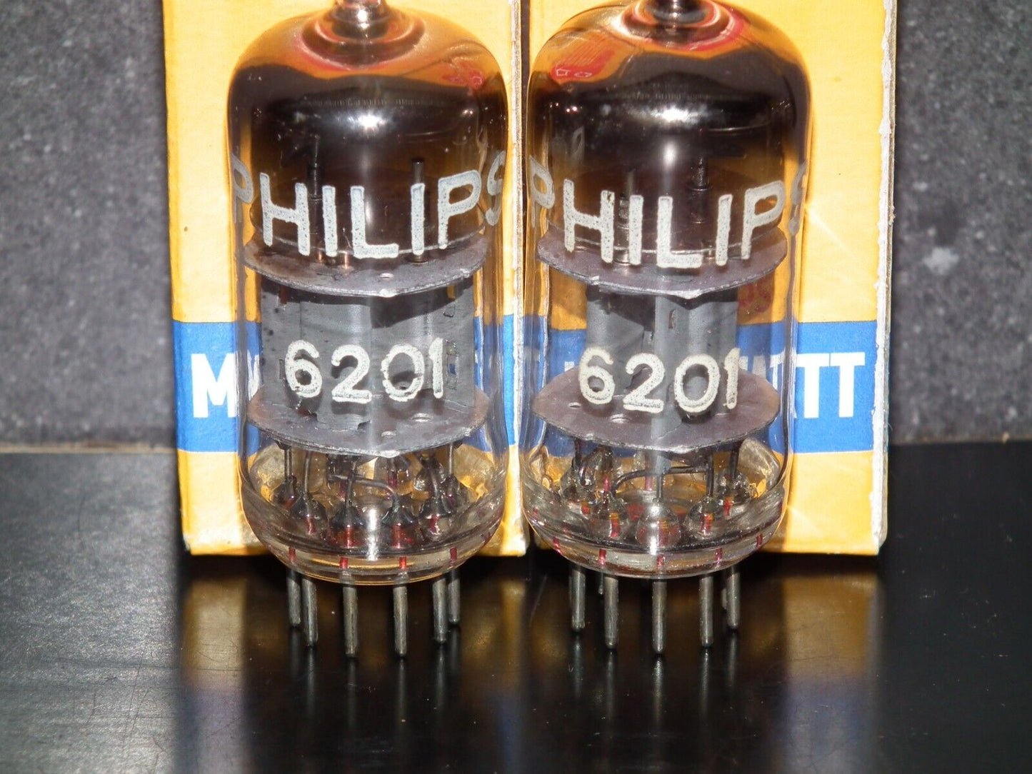 6201 Valvo ECC801S ECC81 E81CC Matched pair Used Tested ULTRA RARE Hamburg 1956