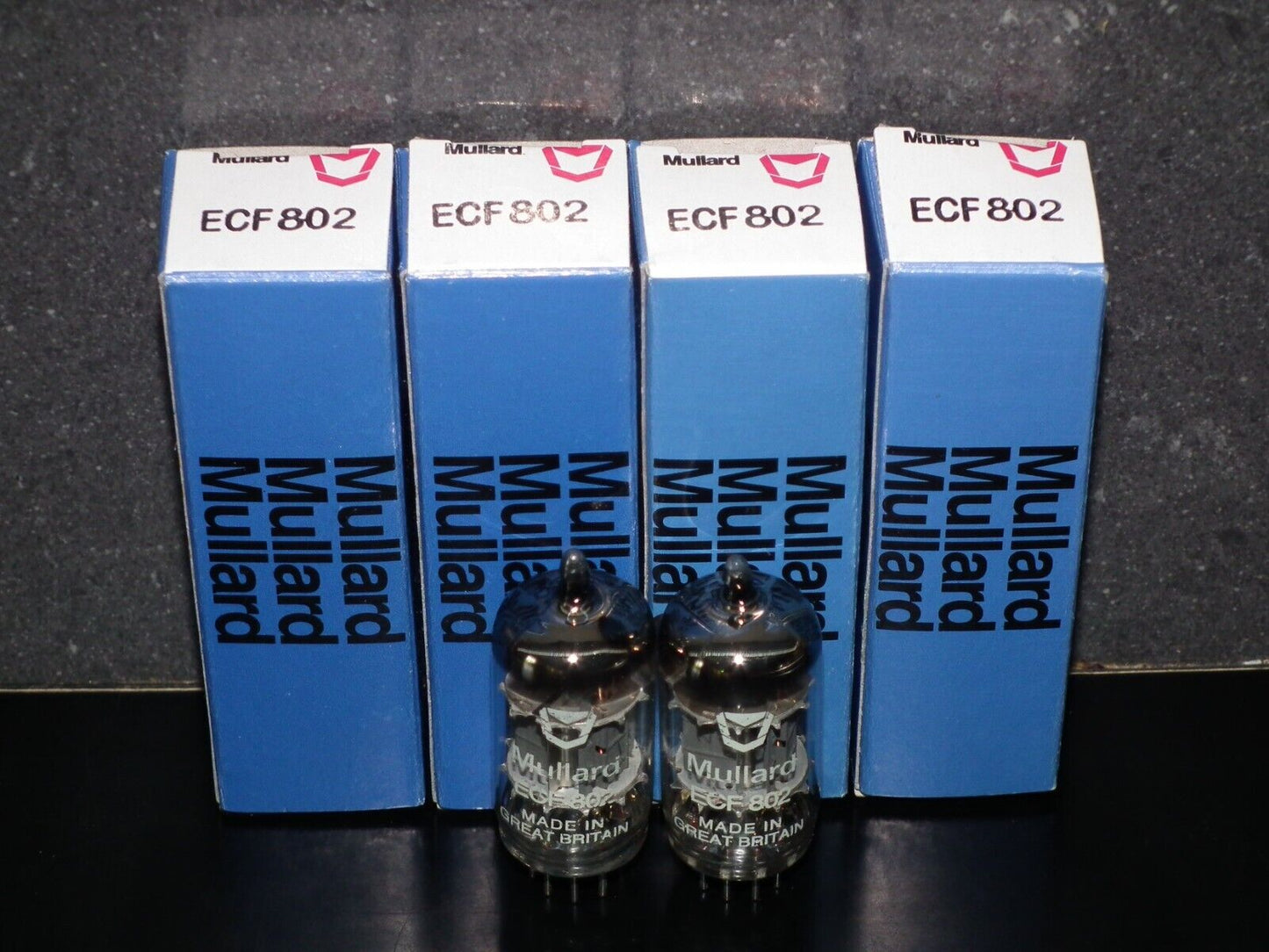 ECF802 Mullard Platinum Matched Pair NOS NIB 6JW8 (2 tubes)