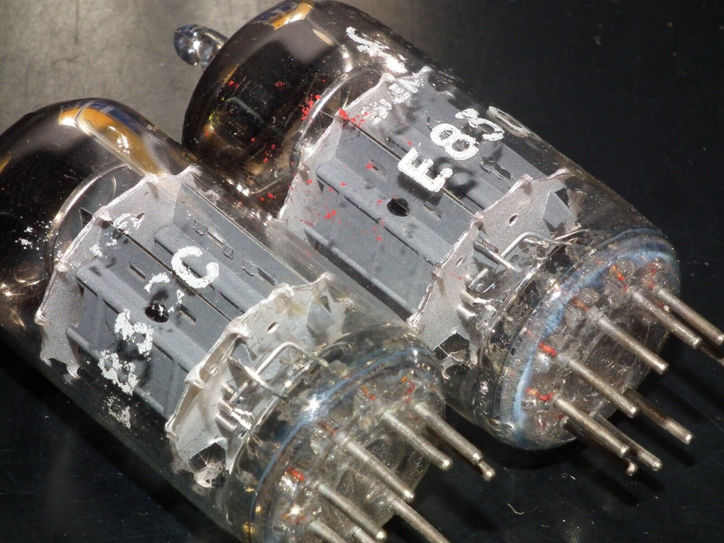 E83CC Siemens & Halske Platinum Matched Pair ECC83 Munich USED tested OK