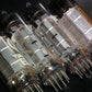 EL84 6BQ5 EI Mullard - NOS platinum matched quad Silver Anodes Philips tool