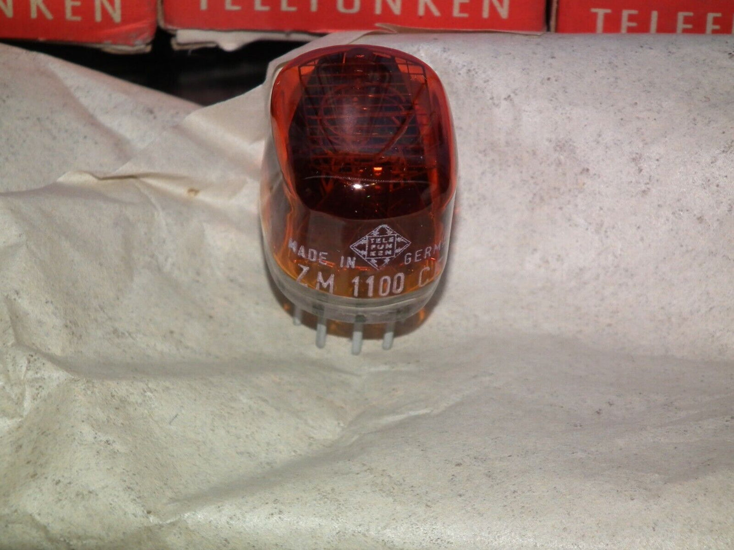 ZM1100 Telefunken Nixie Tube NOS NIB ZM1100CE Red Made in West Germany