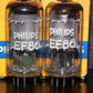 Platinum matched pair EF86 Philips 6267 NOS Mesh Plate Mazda Brussels 1967