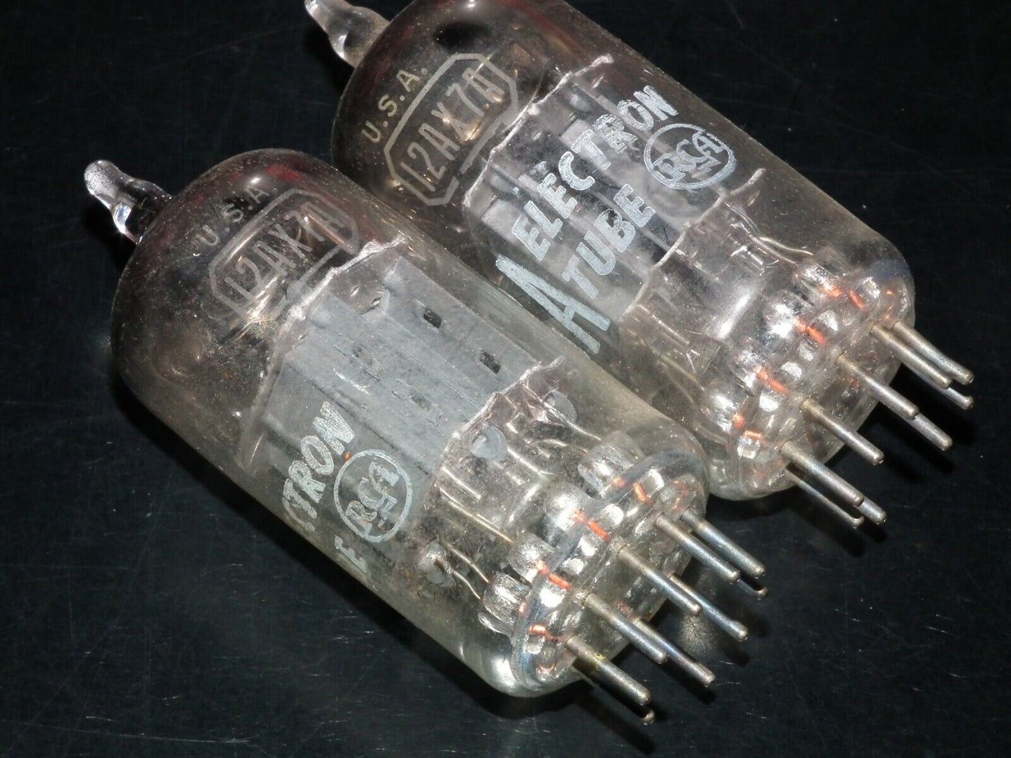 12AX7A RCA ECC83 Matched Pair 1960 Used tested 90% of NOS balanced sections
