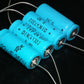 Two vintage NOS F&T electrolytic capacitors 22uF 350V Made in West Germany 70s