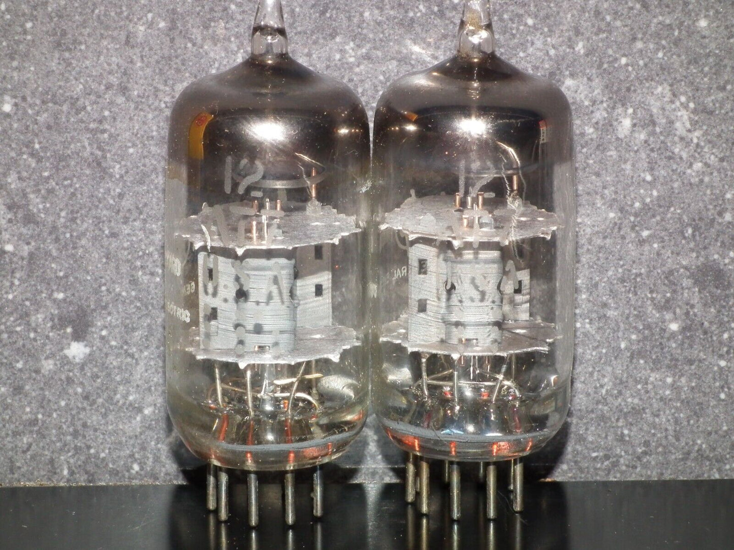 12AT7 GE ECC81 Matched Pair Used Tested 100%, made by General Electric for HP