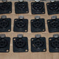 Switchcraft female XLR E3FSC NOS connector (3 pole) Made in UK Black panel mount