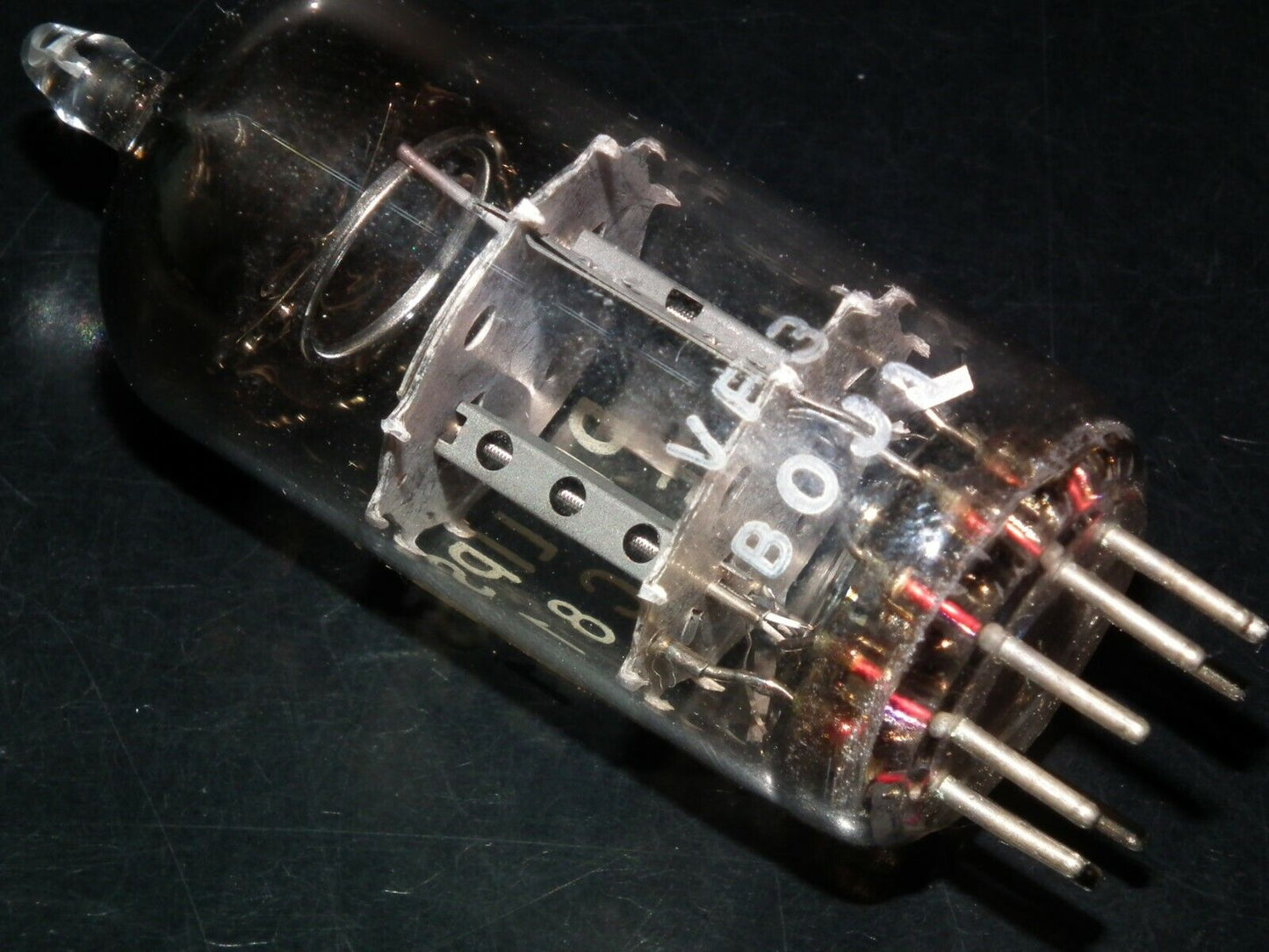 One ECC81 12AT7 Mullard Blackburn rebranded Philips (Used)