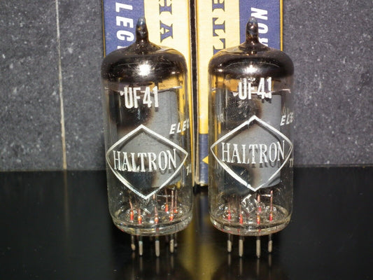 UF41 Haltron Radio Receiver Tube NOS NIB Old Europe tube radio from 60s