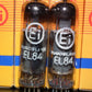 EL84 6BQ5 Tungsram Hungary - NOS platinum matched pair from 70s NOS NIB EI Boxes