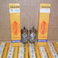 PCC88 7DJ8 EI Yugoslavia NOS Matched Pair (A frame dimpled getter Philips type)