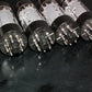 EL34 6CA7 EI Yugoslavia NOS Platinum Matched Quad Philips dual OO getter Stapled