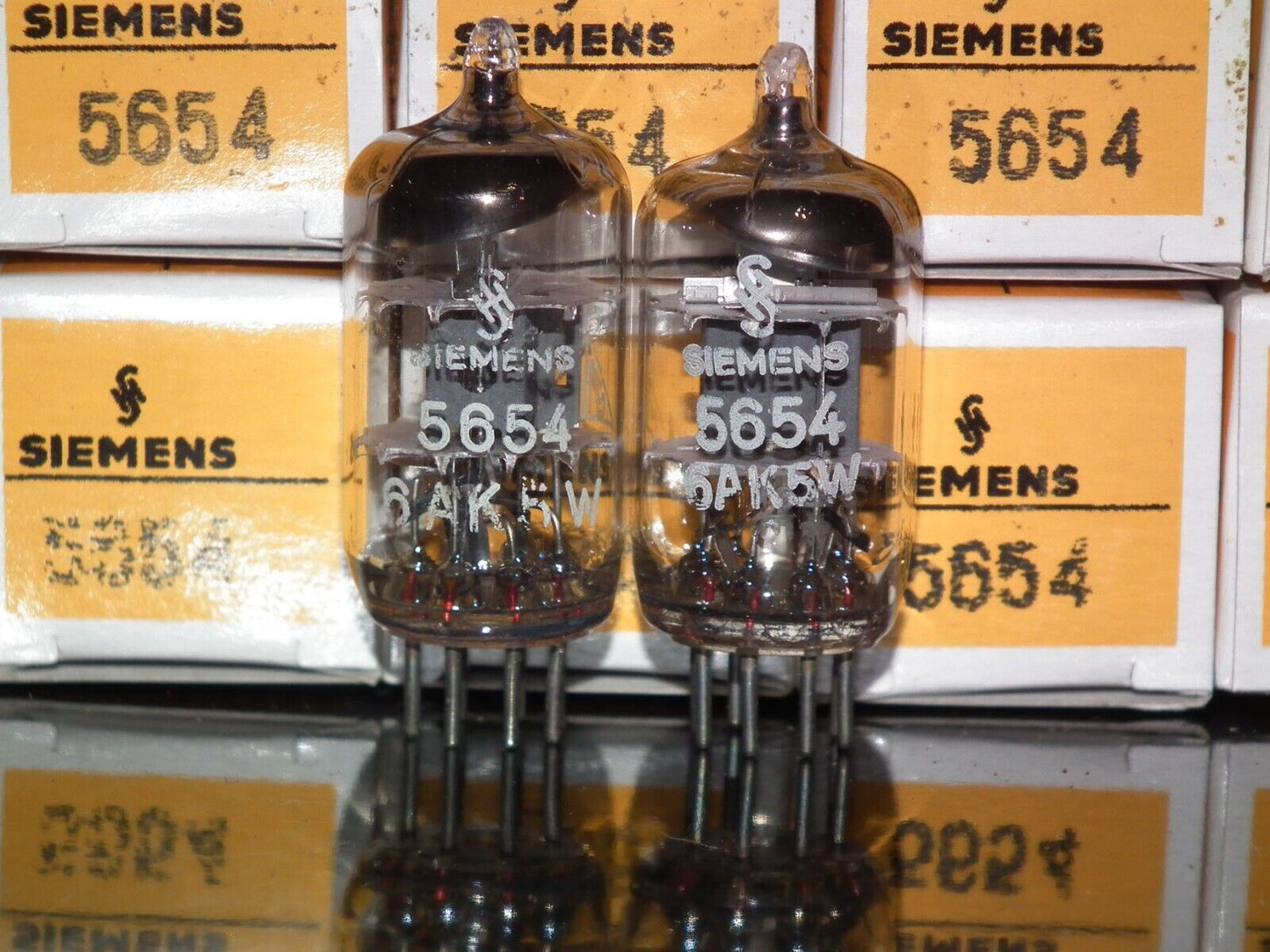 Matched Pair 5654 6AK5W EF95 E95F Siemens NOS NIB Munich Siemens & Halske German
