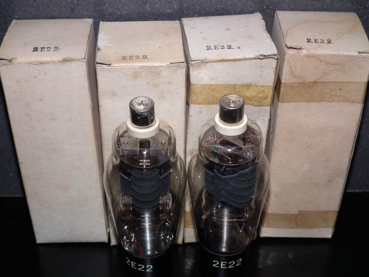 Platinum Matched Pair 2E22 KEN-RAD NOS NIB Made in USA Directly Heated Pentodes