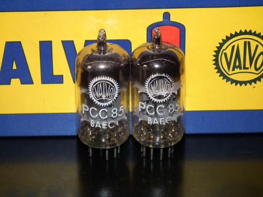 PCC85 Valvo 9AQ8 Matched Pair (Two Tubes) NOS NIB