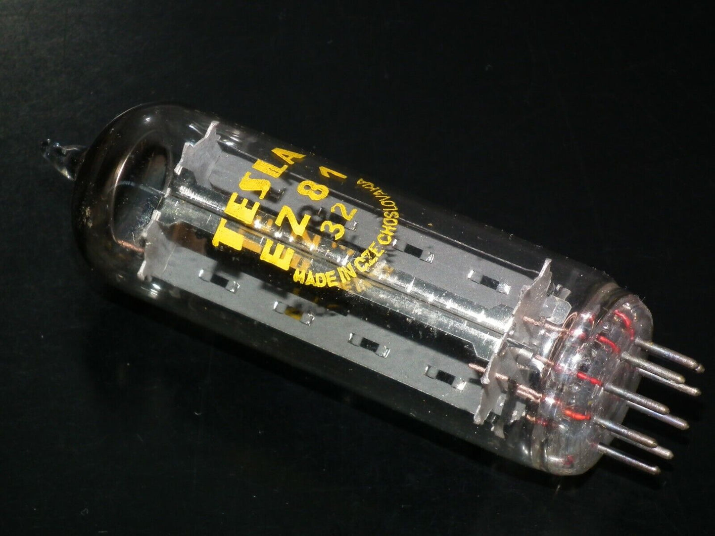 EZ81 Tesla 6CA4 NOS Big O Getter Rozhnov tube plant Czechoslovakia Code 32