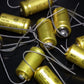 Two (2 pcs) Vintage NOS Capacitors RIFA 50u 40V Made in Sweden in 70s