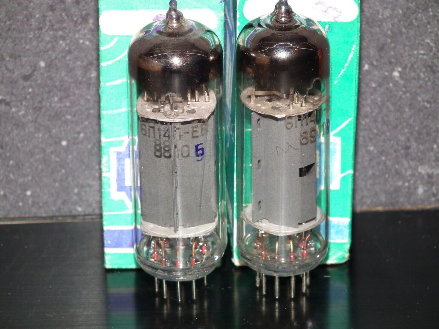 Matched Pair (2 tubes)  6P14P-EV EL84 6BQ5  Reflektor Saratov late 80s