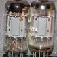 Matched Pair ECC82 12AU7 EI Yugoslavia Telefunken Long Smooth Plates 17mm Used