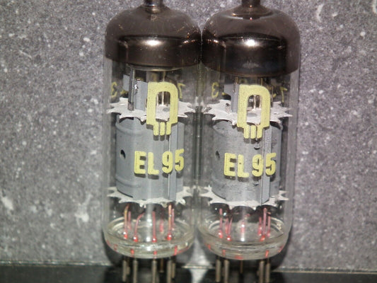 EL95 6DL5 RFT East Germany platinum matched pair NOS