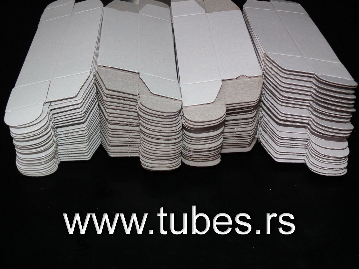 200 pcs White Tube Boxes for Audio tubes ECC81 ECC83 E88CC EL84 ECC803S Röhren