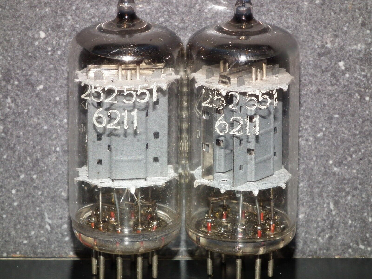Platinum Matched Pair 6211 Telefunken ~ECC82 Tested NOS DB The same ULM codes