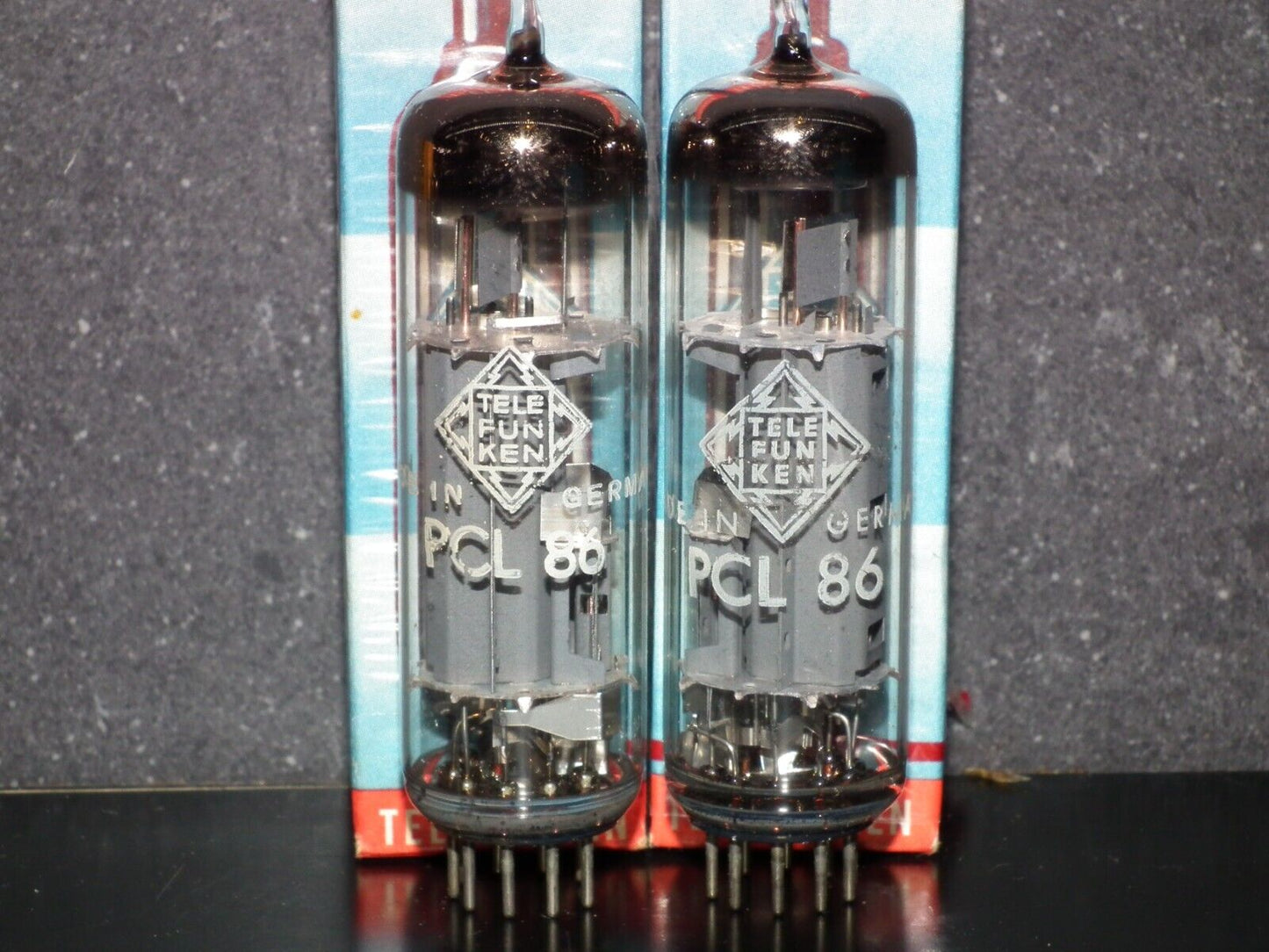 Platinum Matched Pair PCL86 14GW8 Telefun NOS NIB Berlin tube plant Diamond bttm