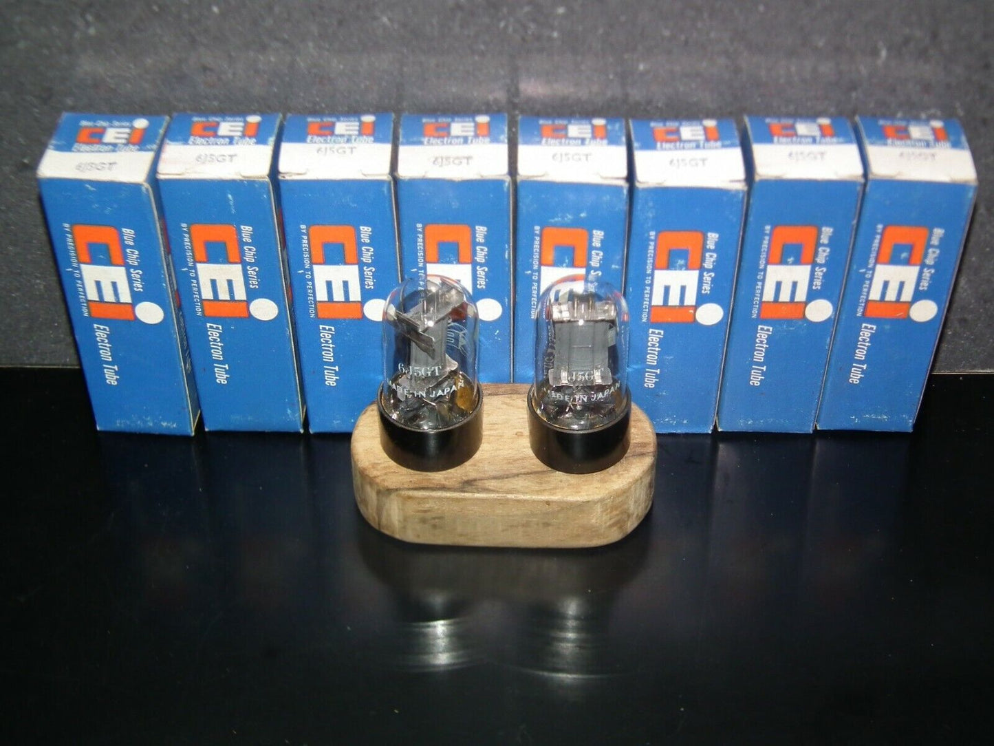 Platinum Matched Pair 6J5GT CEI NOS NIB Made in Japan (6J5G 6J5GT)