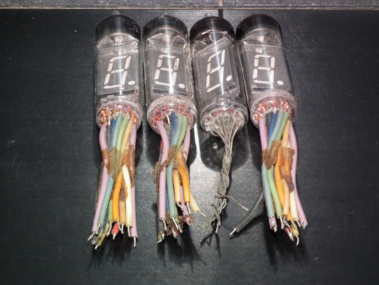 LOT OF 4 ISEDEN ITRON NUMITRON TUBES DG-12H DG12H AS IS!