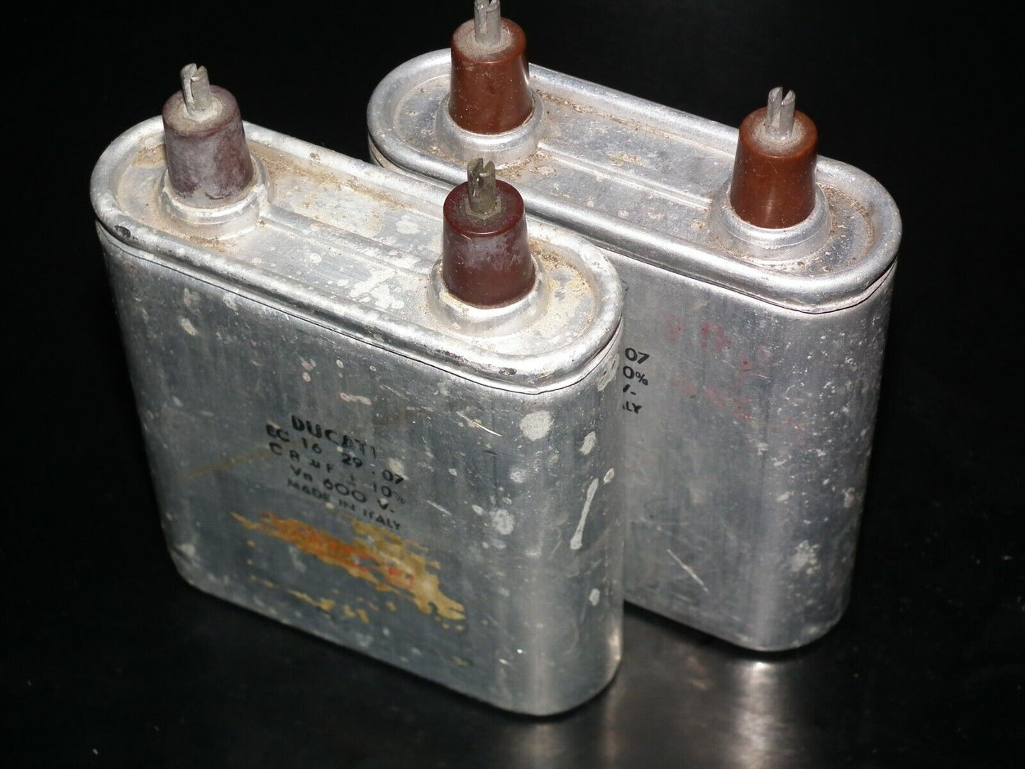 Vintage Ducati PIO capacitor 8.0 uF / 600V Tube audio Made in Italy in 60s