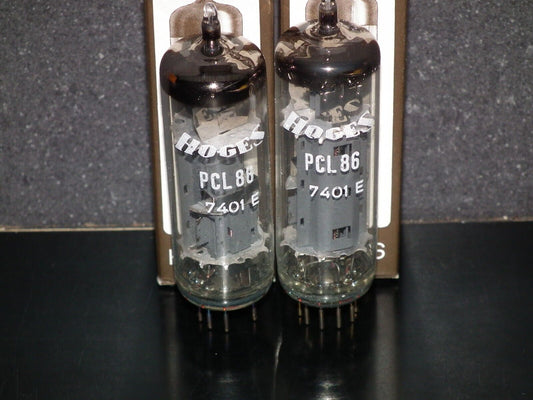 Platinum Matched Pair PCL86 14GW8 Hoges NOS NIB