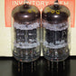 Platinum Matched Pair 6072A GE 12AY7 rebranded IBM Black Anodes