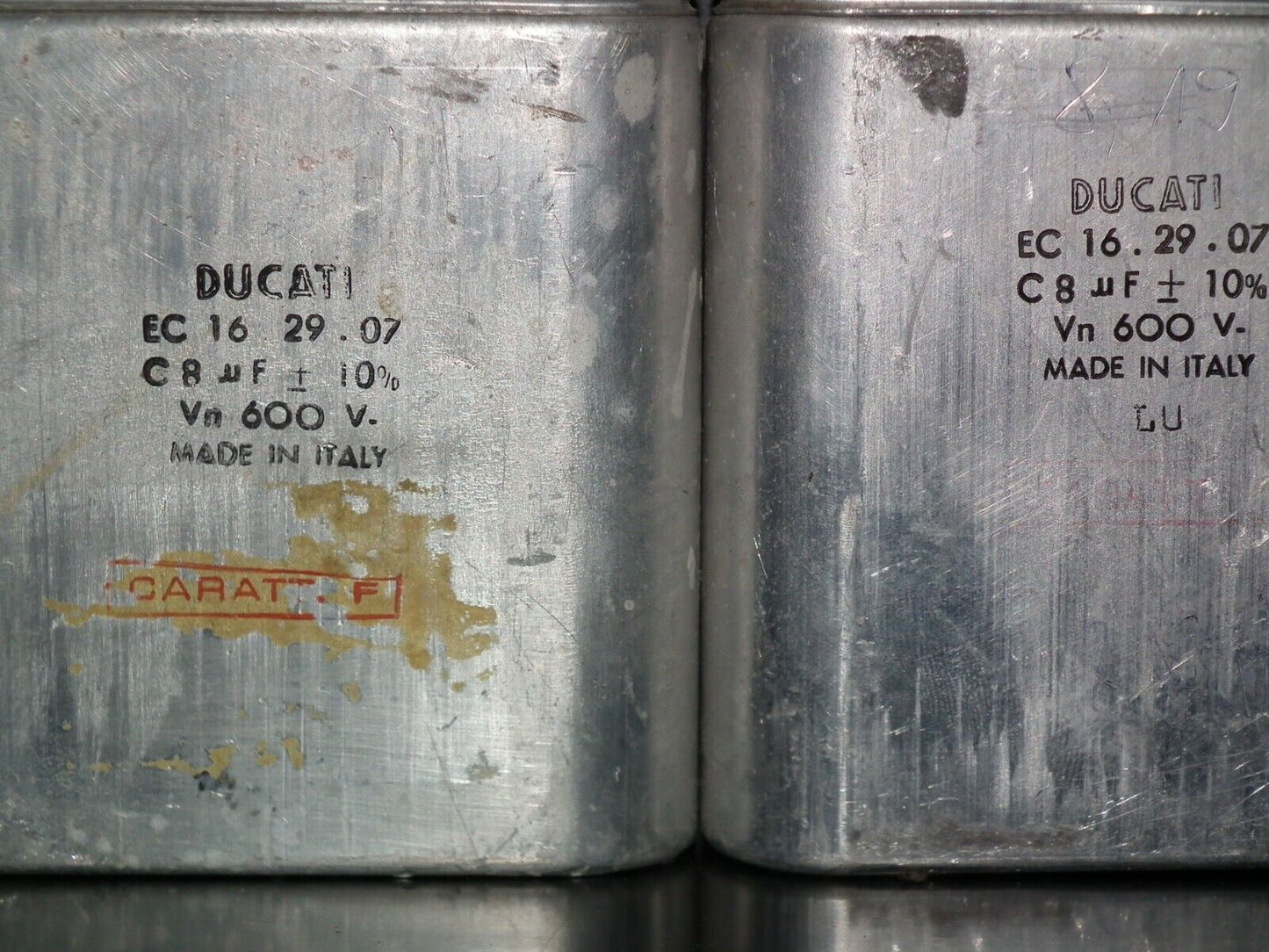 Vintage Ducati PIO capacitor 8.0 uF / 600V Tube audio Made in Italy in 60s