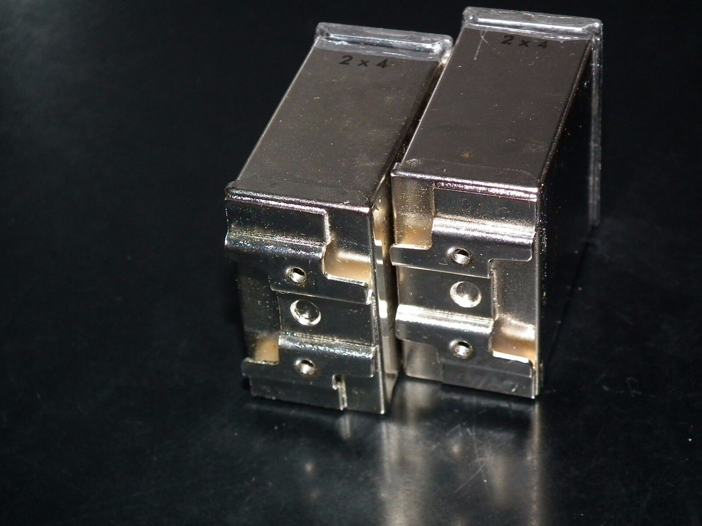 Two vintage Siemens PIO capacitors 2x4 uF / 250V Klangfilm, glass end seal