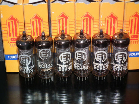 ECH83 EI Philips Yugoslavia 6DS8  CV2128 NOS NIB old type from early 70s