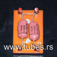 Two vintage capacitors 470nF / 0.47uF 250V ISKRA MFMU metalized polyester
