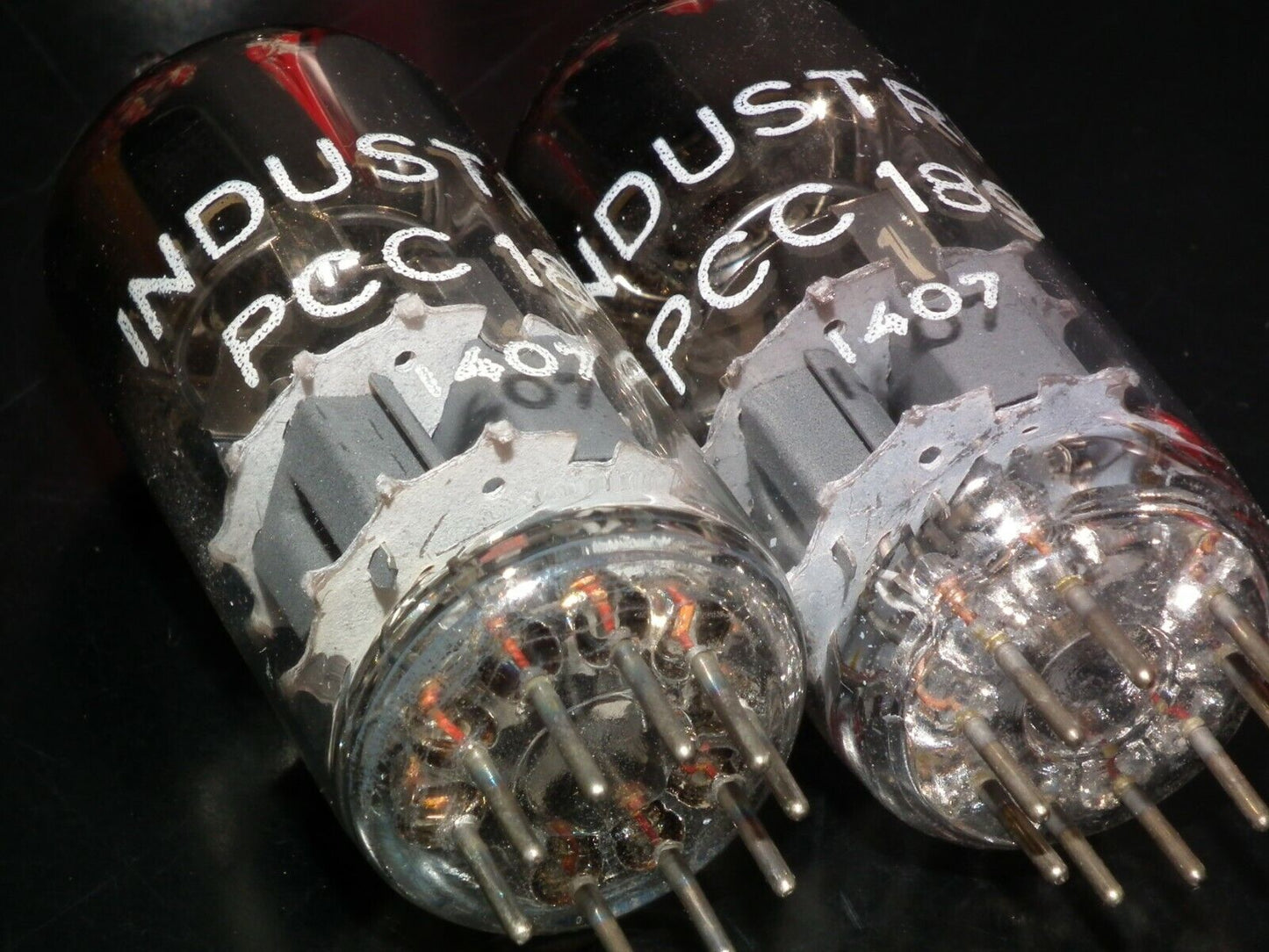 Matched Pair PCC189 Industrial 7ES8 NOS NIB Variable Mu Compressor RARE Tall Btl