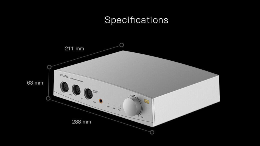 Aune S7 Headphone Amplifier HIFI Audio Earphone AMP Balanced