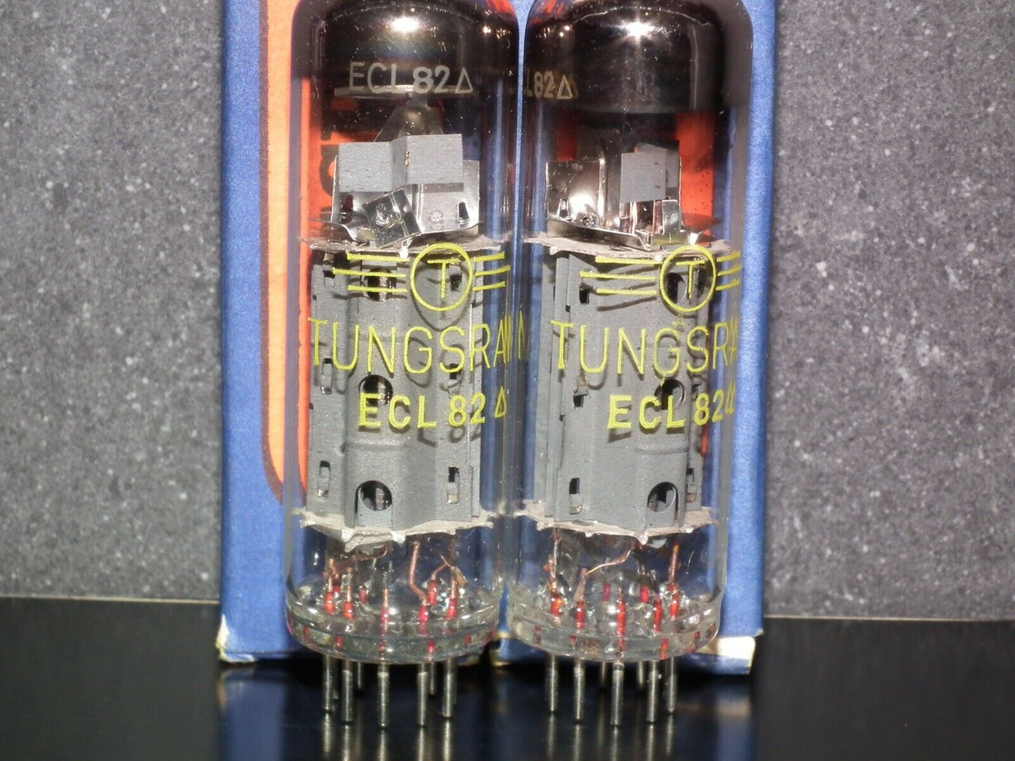 ECL82 Tungsram NOS NIB RARE Dual Stage Big Ring Getter, early 60s, the same code