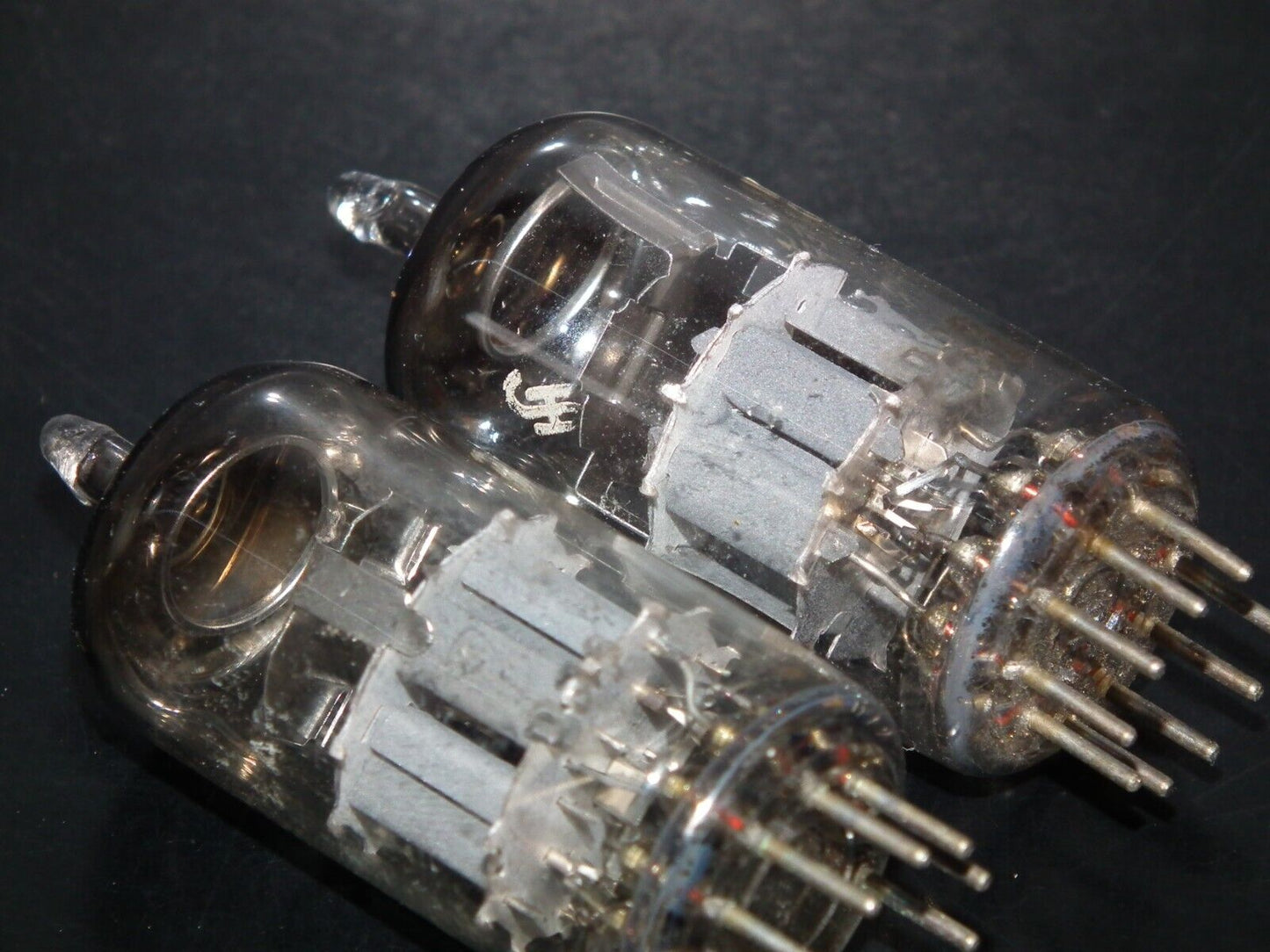 Matched pair PCC88 Siemens 7DJ8 GRAY SHIELD DUAL STAGE GETTER Used tested 90%