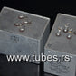 Two vintage Siemens PIO capacitors 4 + 4 uF / 160V Klangfilm from 60s-70s