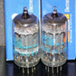 5963 CEI Made in USA 12AU7 ECC82 NOS Matched pair Long Box Plates Big O Getter