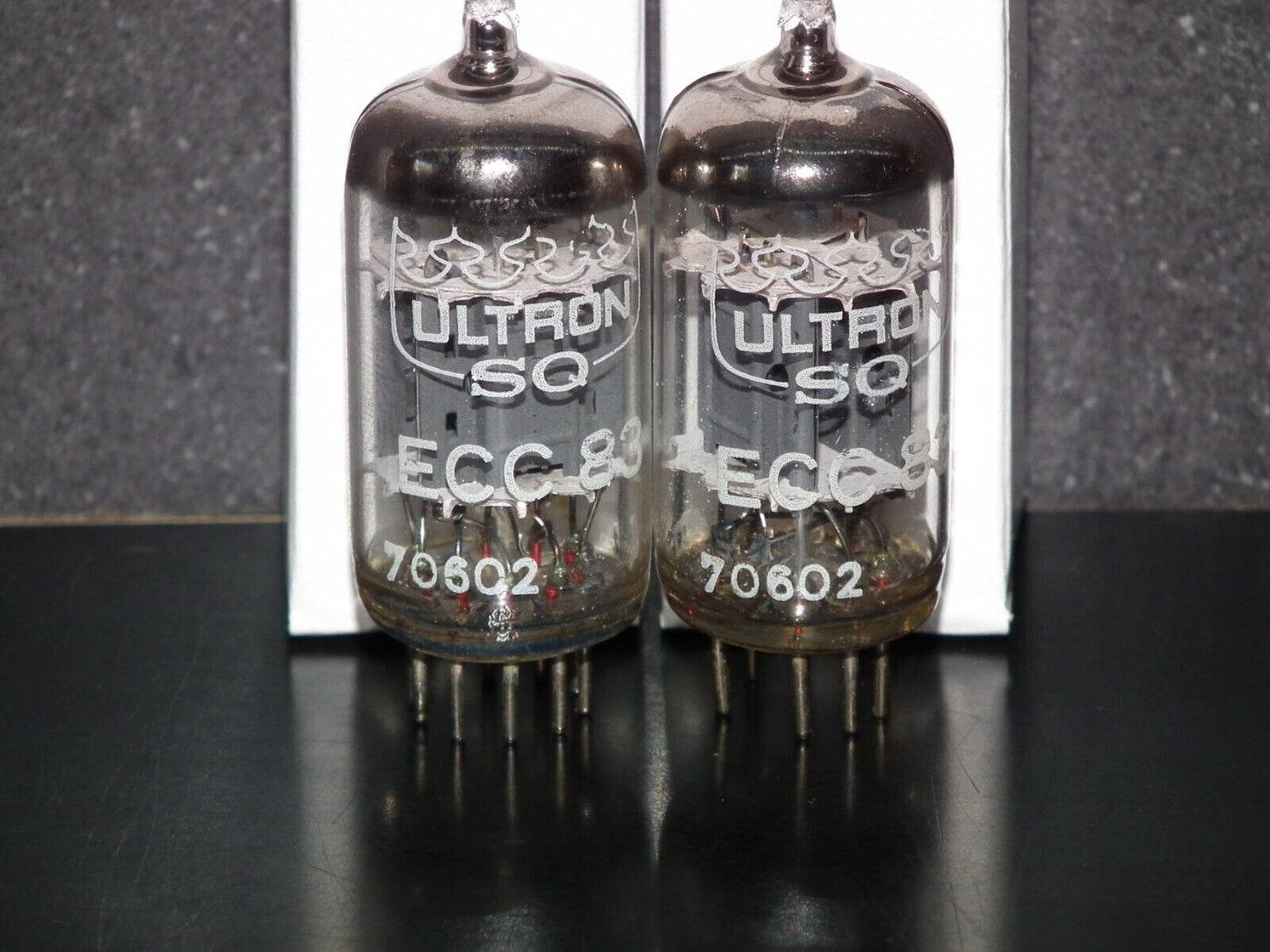 Matched pair ECC83 SQ Ultron 12AX7 Philips NOS 100% tested very strong